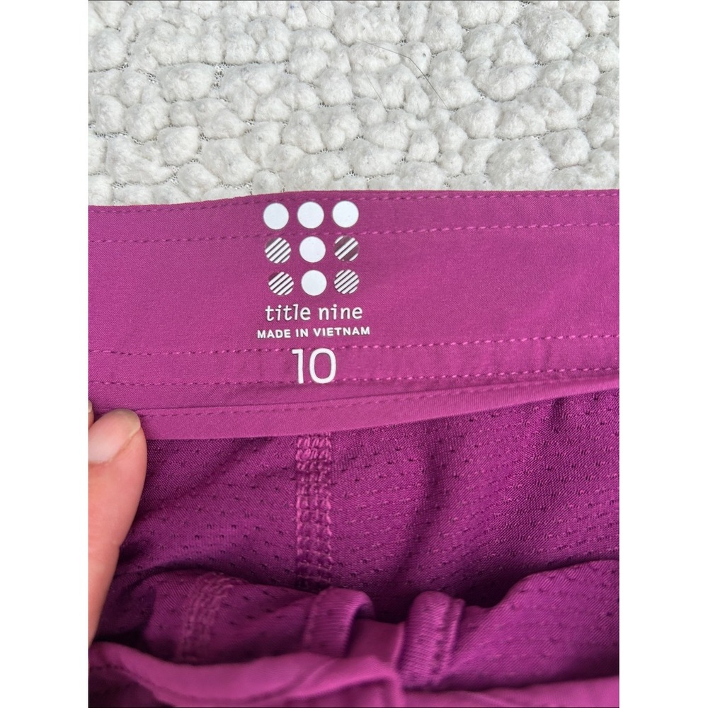Title Nine Nimblene Skort Magenta Purple Athletic Hiking Skirt Women Size 10 - Picture 3 of 9